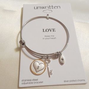 Unwritten Charm bangle Bracelet